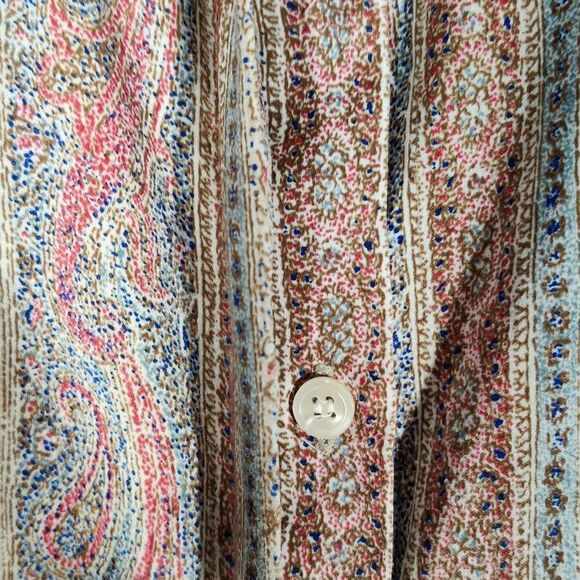 📏La Chine Classic by Glinda Wang Button-up with Built-in Scarf - Picture 6 of 7